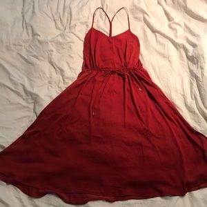 Red dress Banana Republic